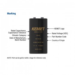 Kemet 10000uF 63V condensatore elettrolitico +85° ALS80A103DB063