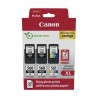 ORIGINAL Canon Value Pack nero / differenti colori PG-560XL+CL-561XL + 10x15 cm Fotopapier 50 Blatt ~700 Seiten