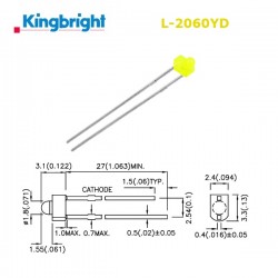 Kingbright L-2060YD, LED...