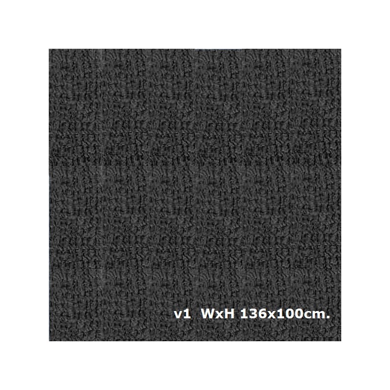 Black Basket Tolex Covering, v1 LxH 136x100cm