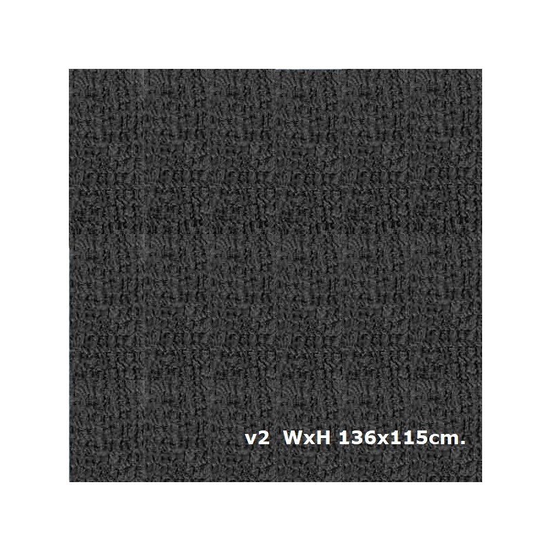 Black Basket Tolex Covering, v2 LxH 136x115cm