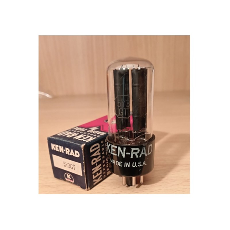 KenRad 5Y3GT, selected rectifier tube, made in USA