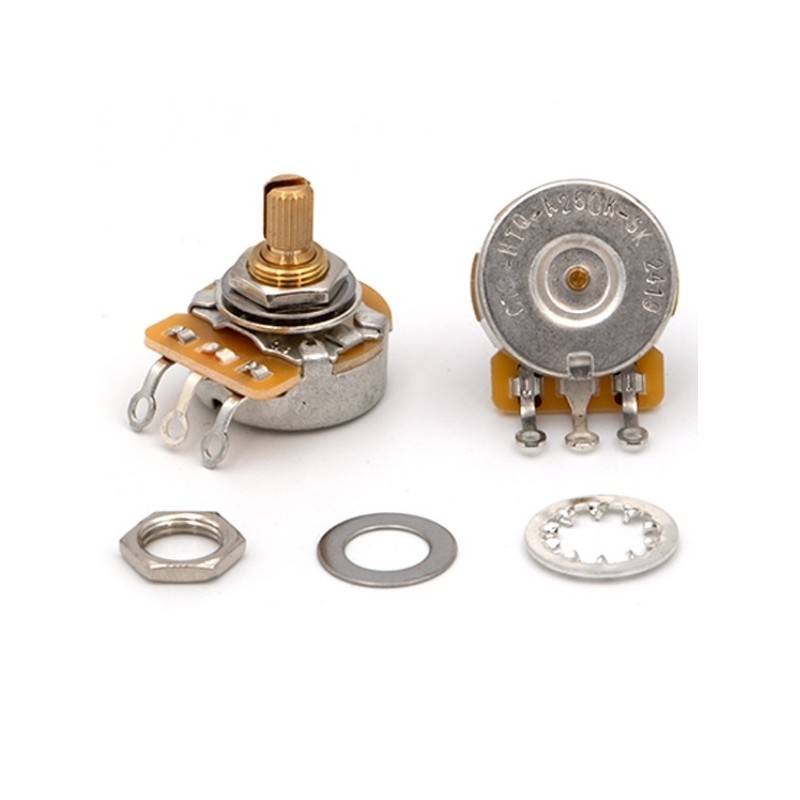 CTS 250KA High Torque, potenziometro 30% LOG per CHITARRA, "dimple", bussola 3/8" corta, perno zigr. 24 denti