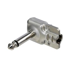 REAN RP2RCF-D, pancake plug 6,35mm mono, angled 90° low profile