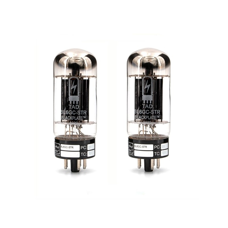 TAD Blackplate 6L6GC-STR, RCA style, premium selected amplifier tubes matched in PAIR