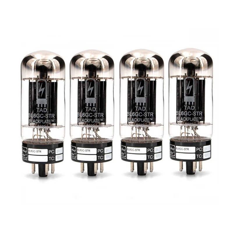 TAD Blackplate 6L6GC-STR, RCA style, premium selected amplifier tubes matched in QUAD