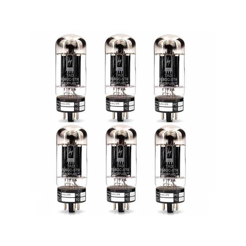 TAD Blackplate 6L6GC-STR, RCA style, premium selected amplifier tubes matched in SEXTET
