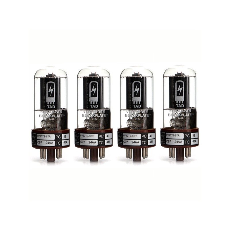 TAD 6V6GTB-STR Blackplate, selected amplifier tubes matched in QUAD