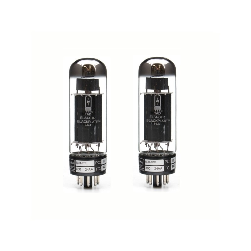 TAD EL34-STR Blackplate, selected amplifier tubes matched in PAIR