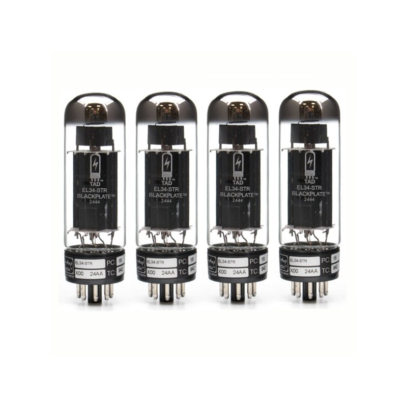 TAD EL34-STR Blackplate, selected amplifier tubes matched in QUAD