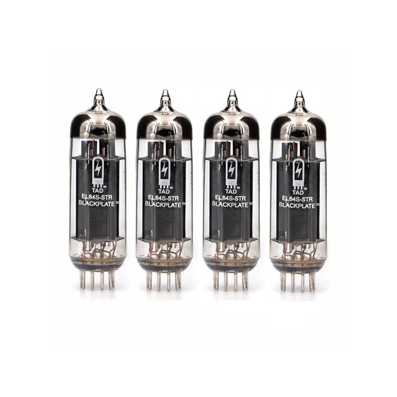 TAD EL84S-STR Blackplate, selected amplifier tubes matched in QUAD