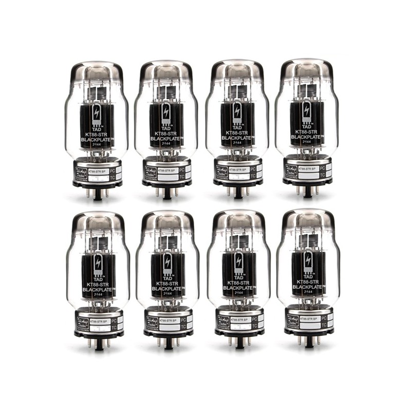 TAD KT88-STR Blackplate, selected amplifier tubes matched in OCTET