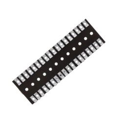 Ancoraggio a basetta, 2x 18 terminali per cablaggi (117x38mm)