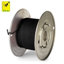 Bugle Boy 23awg BLACK, cloth covered wire (1 mt.)