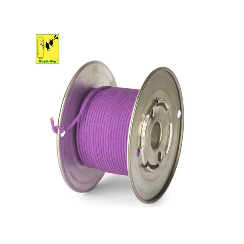 Bugle Boy 23awg VIOLA, cavo per cablaggi rivestito in stoffa (1 mt.)