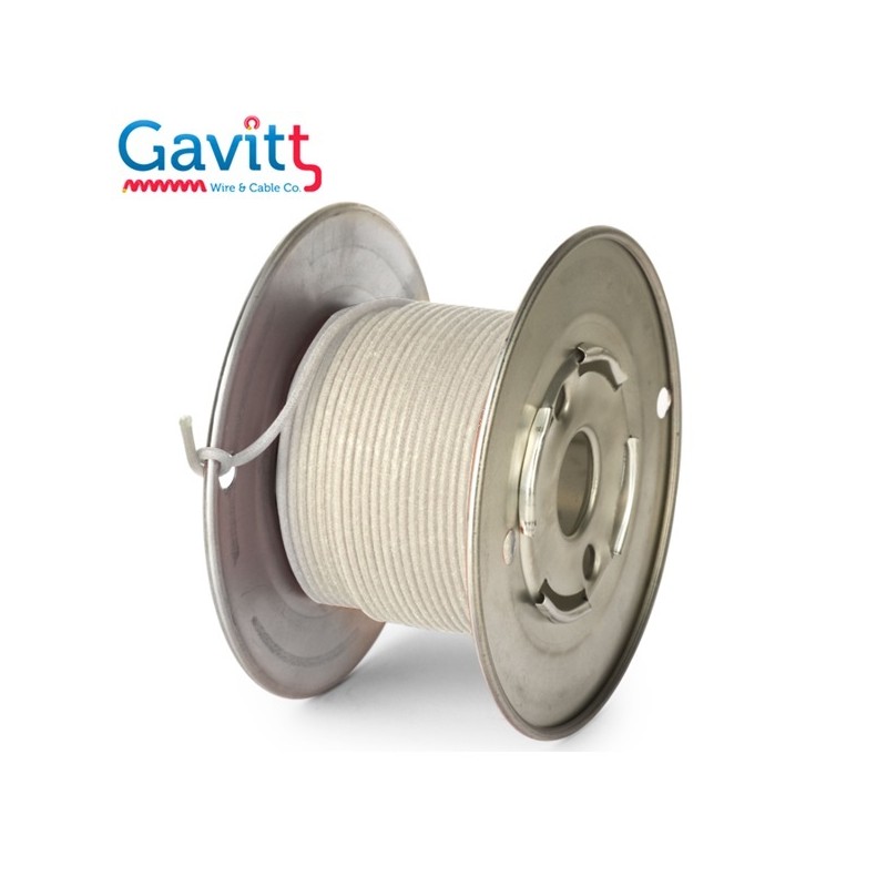 Gavitt 22awg ''solid core'' BIANCO, cavo rivestito in stoffa (1 mt.)