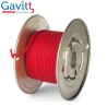 Gavitt 22awg ''solid core'' RED, cloth covered wire (1 mt.)