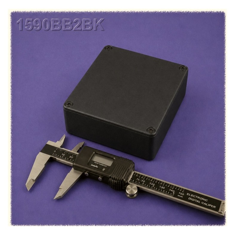 Hammond 1590BB2BK, contenitore NERO alluminio pressofuso, IP54