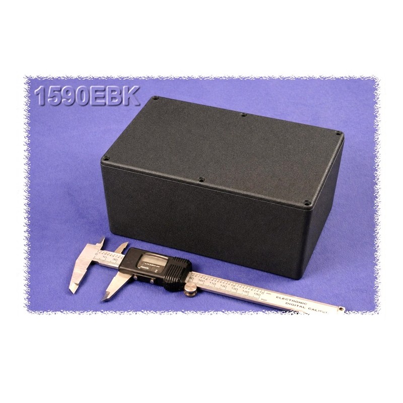 Hammond 1590EBK, contenitore NERO alluminio pressofuso, IP54