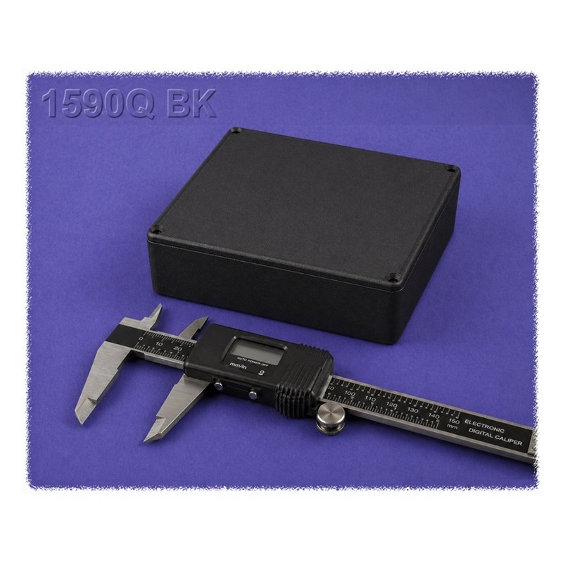 Hammond 1590QBK, contenitore NERO alluminio pressofuso, IP54