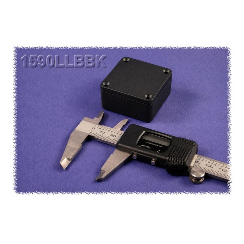 Hammond 1590LLBBK, contenitore NERO alluminio pressofuso, IP54