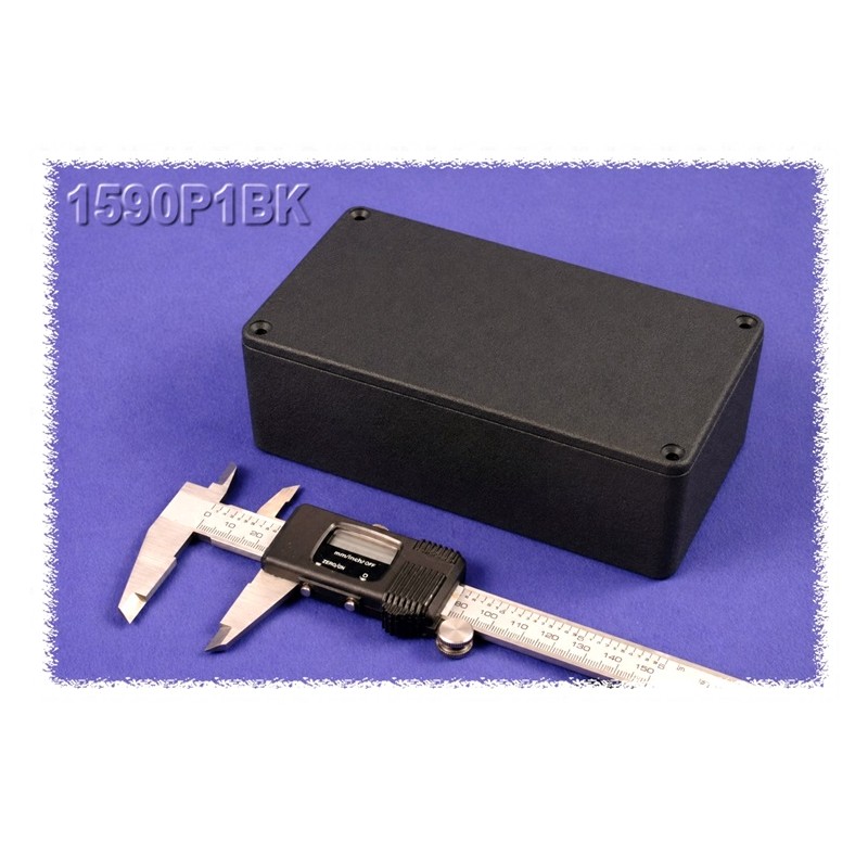 Hammond 1590P1BK, contenitore NERO alluminio pressofuso, IP54