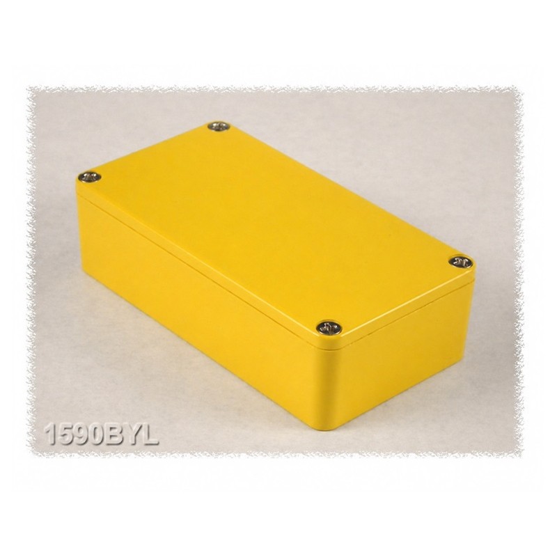 Hammond 1590BYL, contenitore alluminio pressofuso GIALLO