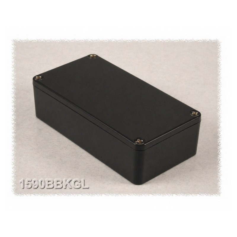Hammond 1590BBKGL, contenitore alluminio pressofuso NERO GLOSSY