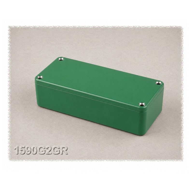 Hammond 1590G2GR, contenitore alluminio pressofuso GREEN