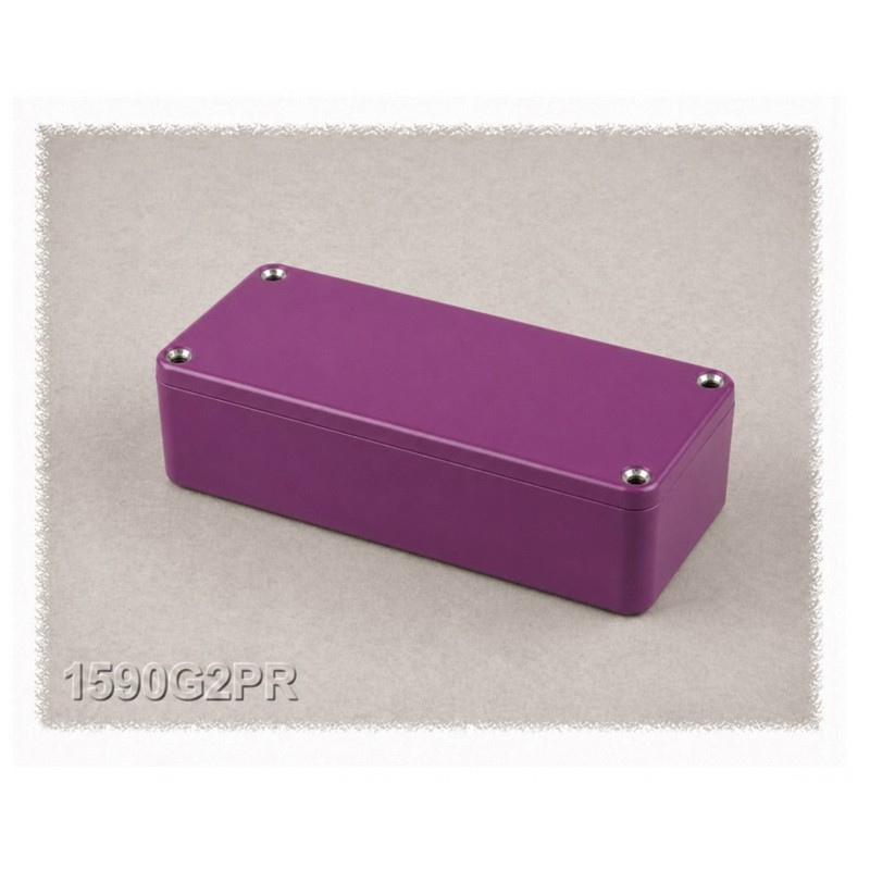 Hammond 1590G2PR, PURPLE diecast enclosure
