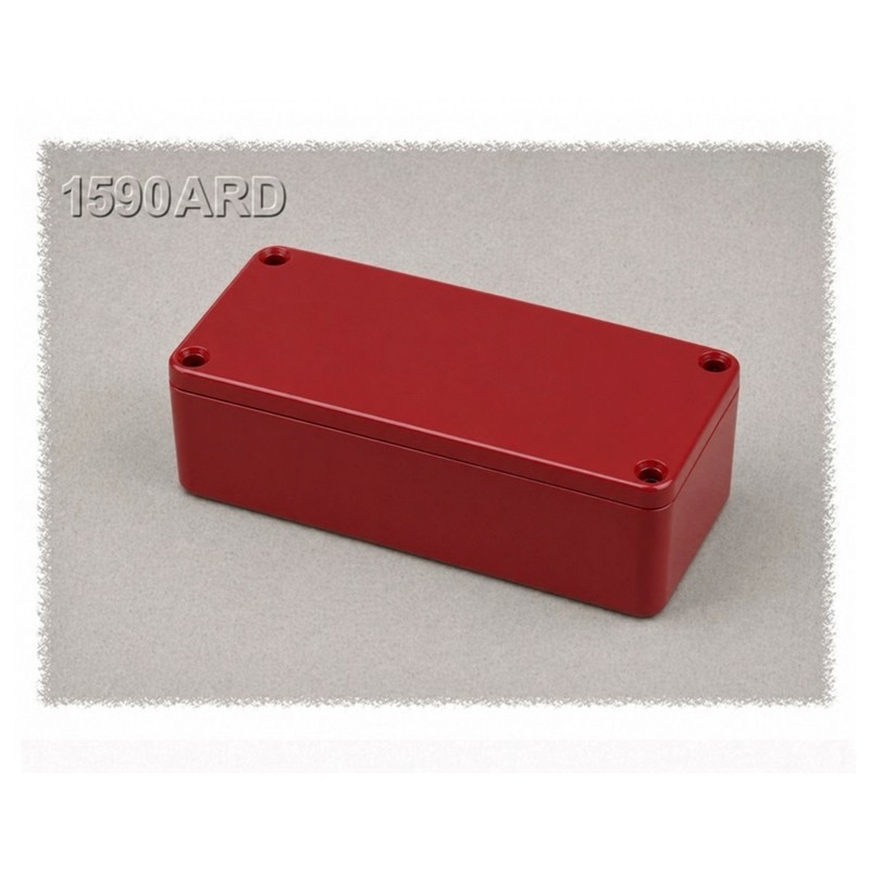 Hammond 1590ARD, RED diecast enclosure