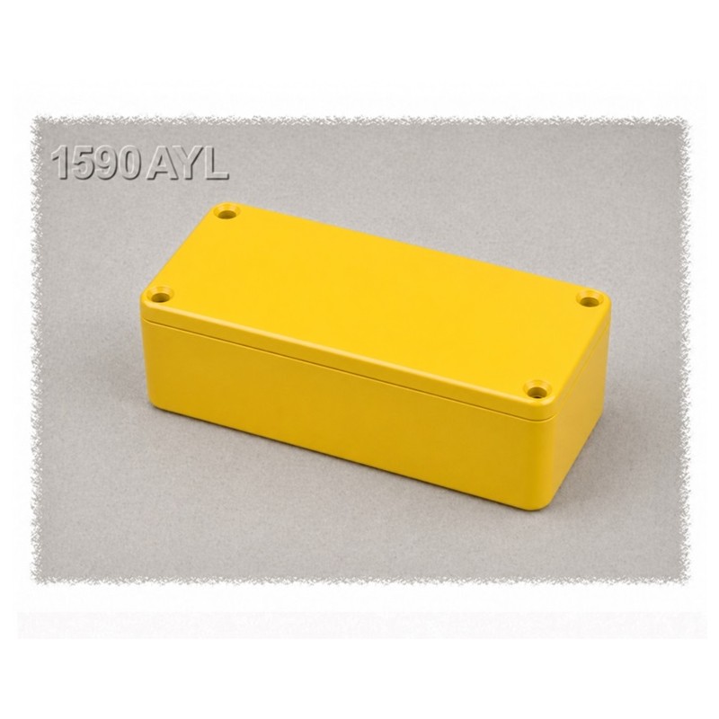 Hammond 1590AYL, YELLOW diecast enclosure