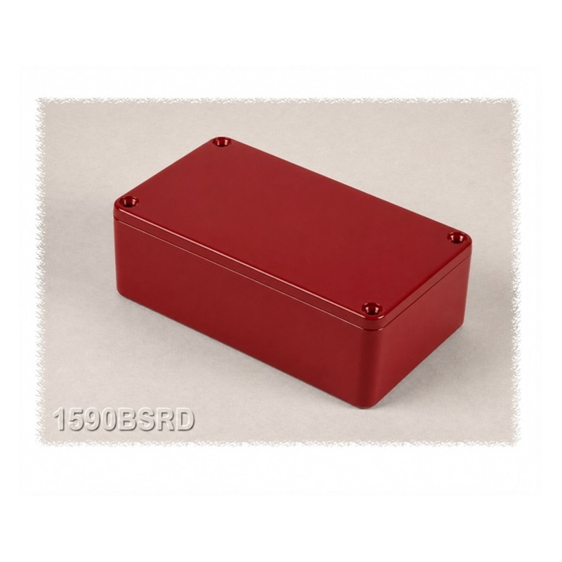 Hammond 1590BSRD, contenitore alluminio pressofuso ROSSO