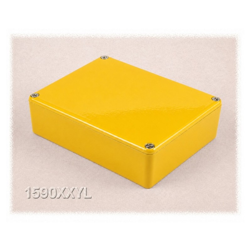 Hammond 1590XXYL, diecast aluminum YELLOW enclosure