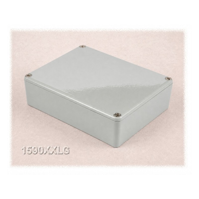 Hammond 1590XXLG, contenitore alluminio GRIGIO CHIARO pressofuso