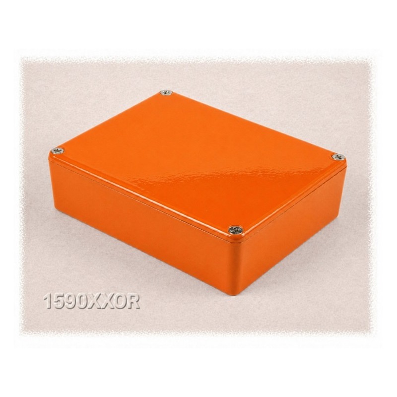 Hammond 1590XXOR, diecast aluminum ORANGE enclosure