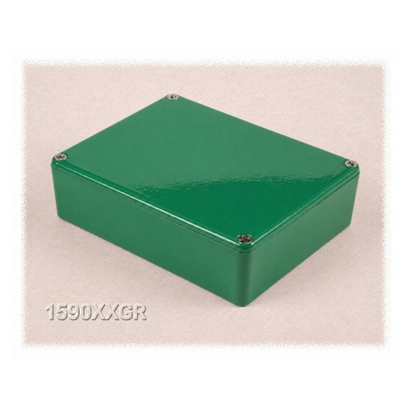 Hammond 1590XXGR, contenitore alluminio VERDE pressofuso