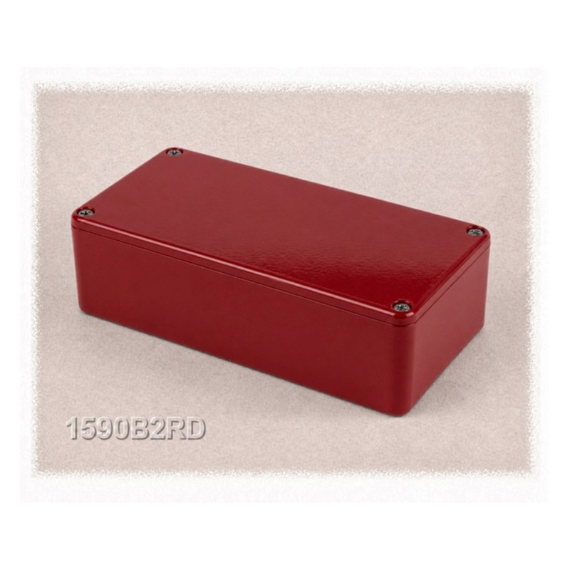 Hammond 1590B2RD, RED aluminum diecast enclosure