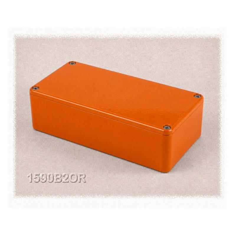Hammond 1590B2OR, contenitore ARANCIONE in alluminio pressofuso