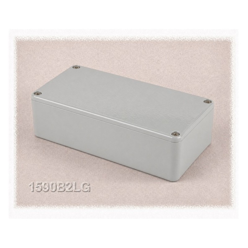 Hammond 1590B2LG, contenitore GRIGIO CHIARO in alluminio pressofuso