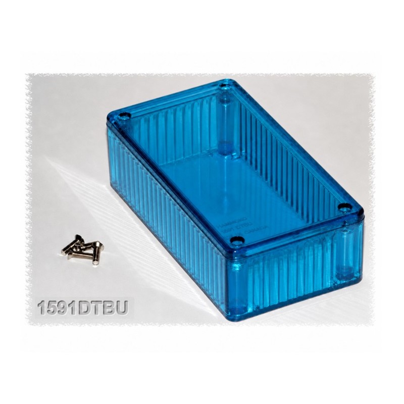 Hammond 1591DTBU, contenitore policarbonato trasparente blu, IP54