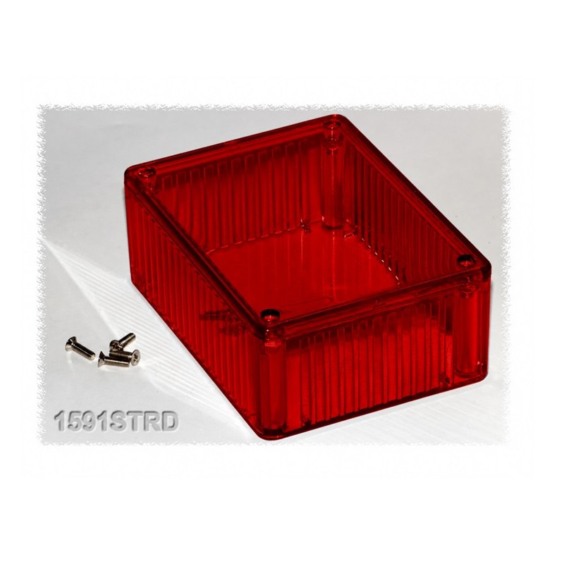 Hammond 1591STRD, polycarbonate enclosure, translucent red, IP54