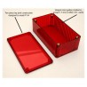 Hammond 1591ATRD, contenitore policarbonato trasparente ROSSO, IP54