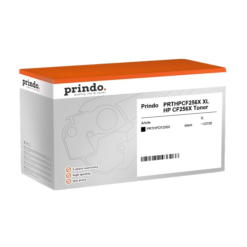 ORIGINAL Prindo Classic XL nero toner PRTHPCF256X, ~13.700 pagine