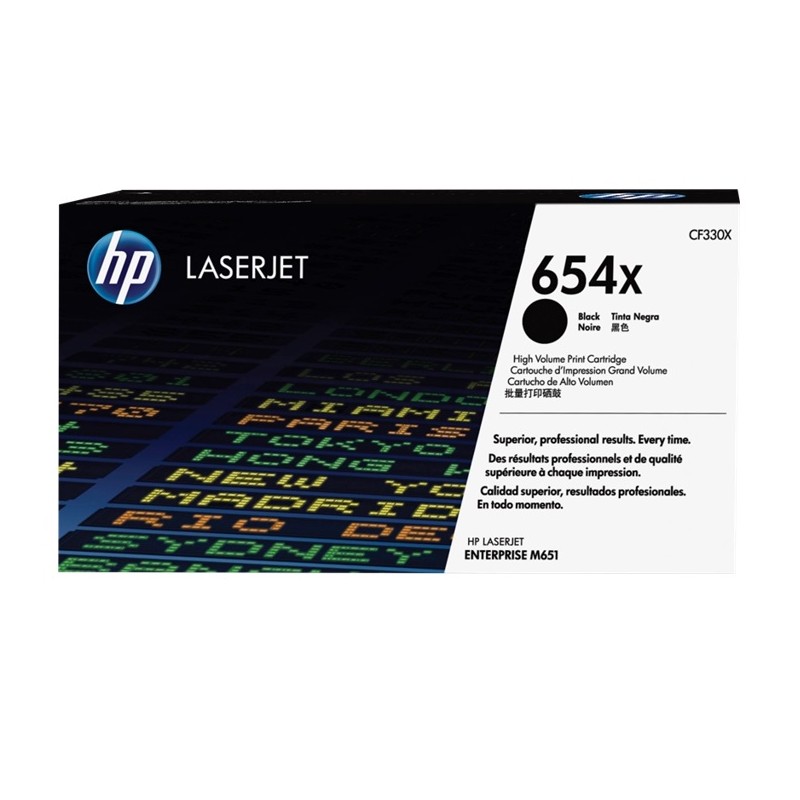Original HP 654X nero toner (CF330X), toner nero ~20.500 pagine
