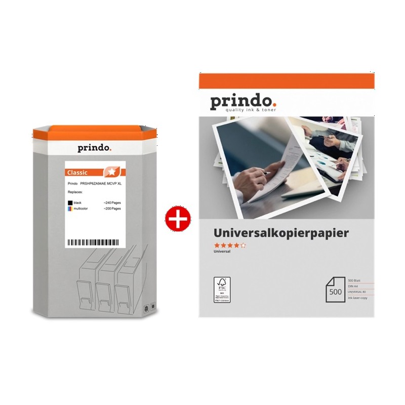 Prindo Classic XL PRSHP6ZA94AE MCVP, nero / differenti colori / Bianco Value Pack
