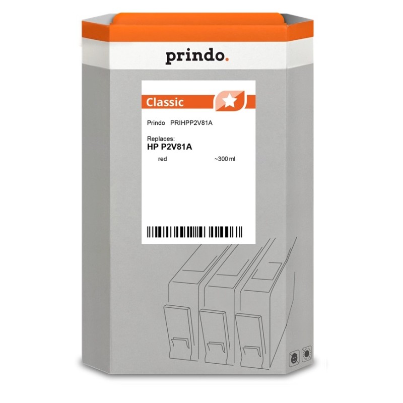 Prindo Classic Rosso Cartuccia d'inchiostro (PRIHPP2V81A)