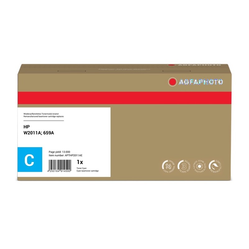 ORIGINAL Agfa Photo APTHP2011AE ciano toner
