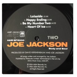 Joe Jackson - Body and Soul, LP + OBI, A&M Records AMP-28092