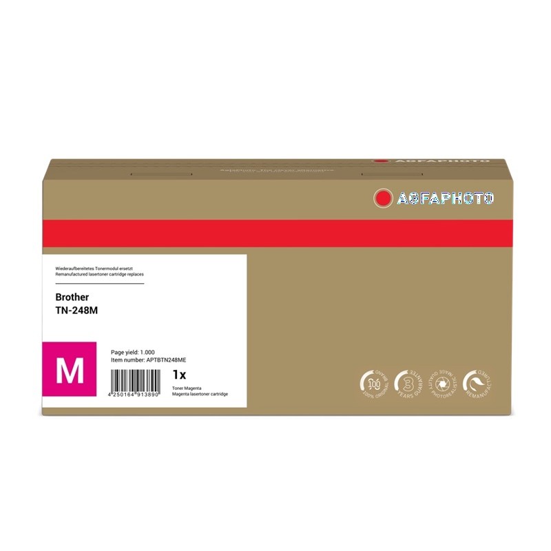 ORIGINAL Agfa Photo APTBTN248ME magenta toner